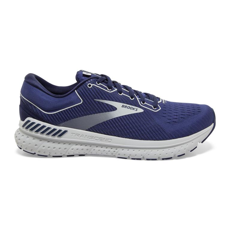 Brooks Transcend 7 Men's Road Running Shoes - Deep Cobalt/Grey/Navy (21650-QYUH)